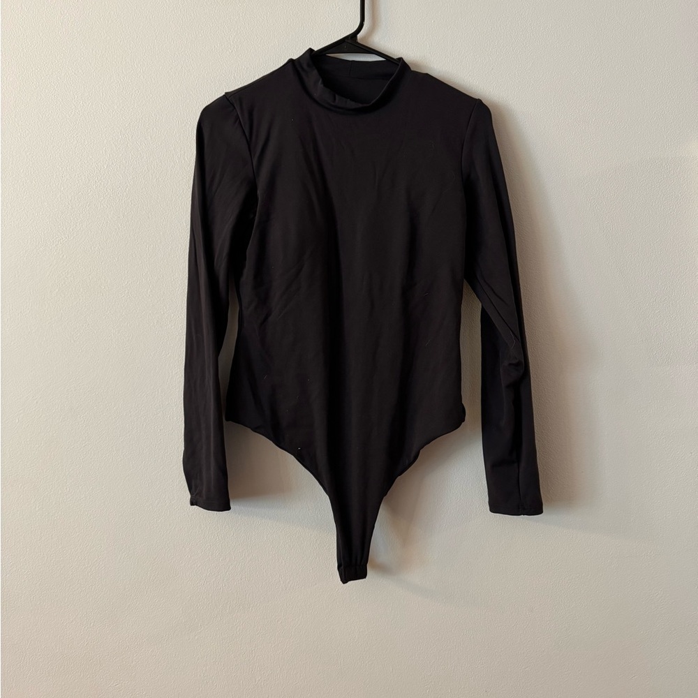 Klassy Network Black Long Sleeve Bodysuit